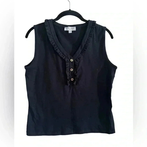 St. John Sport by Marie Gray black sleeveless top P - Picture 6 of 10